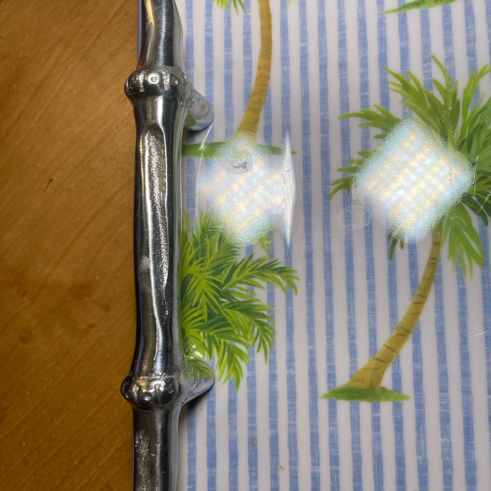 Mariposa Melamine Tropical Serving Tray Beachy - Picture 6 of 11